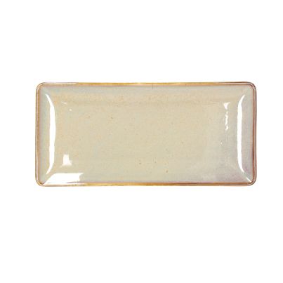 SASHIMI RECT. PLATE 28X13,5 JAP NEW BROWN