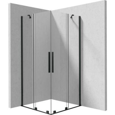 PRIZMA,Shower cabin NERO 90X90,KTJ_N39R + KTJ_N39R