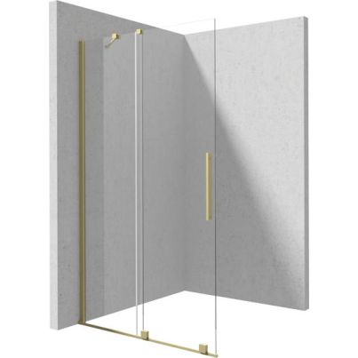 PRIZMA,Sliding shower cabin Matt Gold,90X195CM