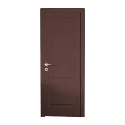 Interior Door with Frame EKASA KUADRA 80x210х12 cm, with Hinges, Right Magnetic Lock, Cacao