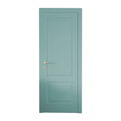 Interior Door with Frame EKASA KUADRA 80x210х12 cm, with Hinges, Magnetic Lock, Laguna Blue