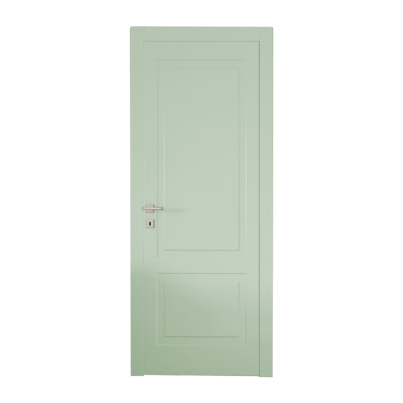 Interior Door with Frame EKASA KUADRA 80x210х12 cm, with Hinges, Magnetic Lock, Sage Green