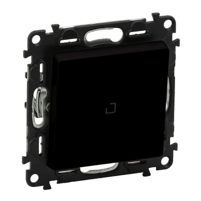 LEGRAND VALENA LIFE ONE BUTTON TWO WAY SWITCH WITH LIGHT BLACK