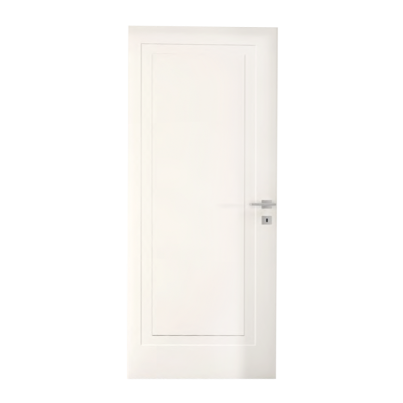 Interior Door with Frame EKASA LIGHT 80x210х12 cm, with Hinges, Right Magnetic Lock, White