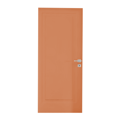 Interior Door with Frame EKASA LIGHT 80x210х12 cm, with Hinges, Magnetic Lock, Amber