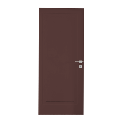 Interior Door with Frame EKASA LIGHT 80x210х12 cm, with Hinges, Magnetic Lock, Cacao