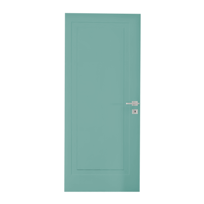 Interior Door with Frame EKASA LIGHT 80x210х12 cm, with Hinges, Right Magnetic Lock, Laguna Blue