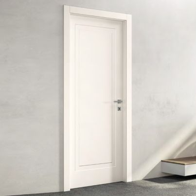 Interior Door with Frame EKASA LIGHT 80x210х12 cm, with Hinges, Right Magnetic Lock, White