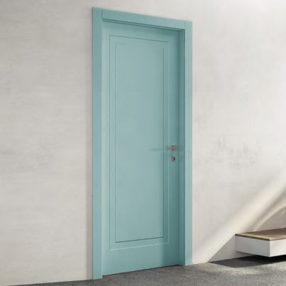 Interior Door with Frame EKASA LIGHT 80x210х12 cm, with Hinges, Right Magnetic Lock, Laguna Blue