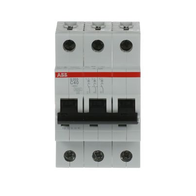 ABB Miniature circuit breaker for industrial use S203-C40 40A 3P 6kA curve C