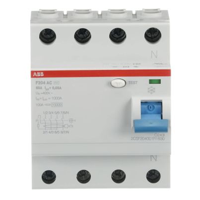 ABB Residual current device for industrial use F204 AC-63/0.03 4P 63A 30mA