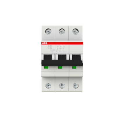 ABB Miniature circuit breaker for industrial use S203-C25 25A 3P 6kA curve C