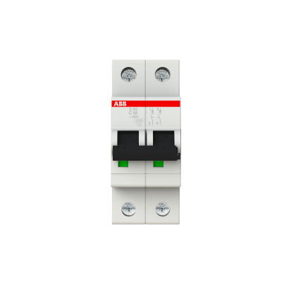 ABB Miniature circuit breaker for industrial use S202-C40 40A 2P 6kA curve C