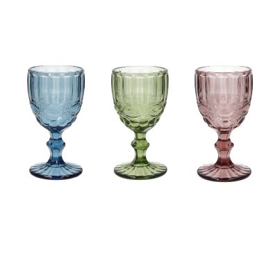 Set of 3 GOBLETS MADAME MADAME VE-CI-AZ, 260 ml