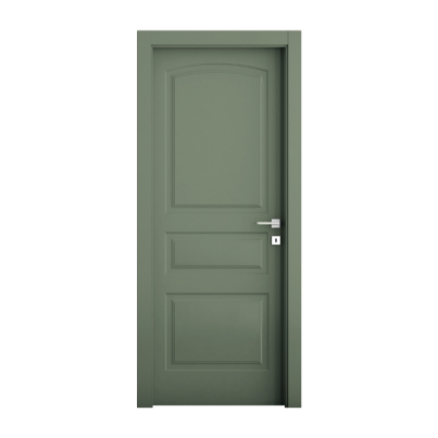 Interior Door with Frame EKASA METRICA 80x210х12 cm, with Hinges, Right Magnetic Lock, Olive Green