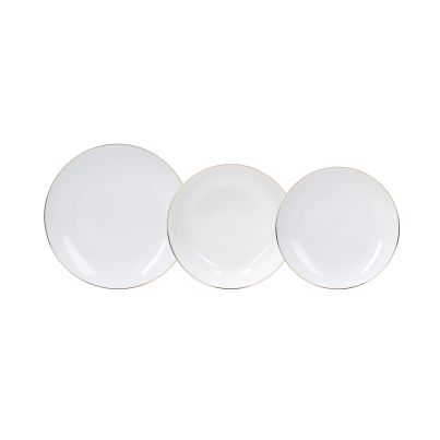 Table set METROPOLIS FASCETTA ORO, 18 pcs