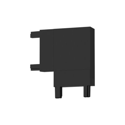 L-CONNECTORr for Ultra Slim Magnetic Track Rails ELMARK EL-USHJ - 3 COLOUR SERIES, black