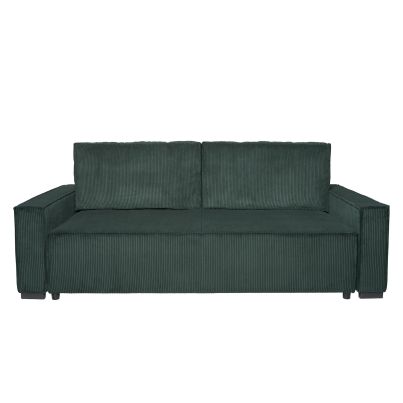 Straight sofa RIPSO, with a pull-out mechanism, Jungle green