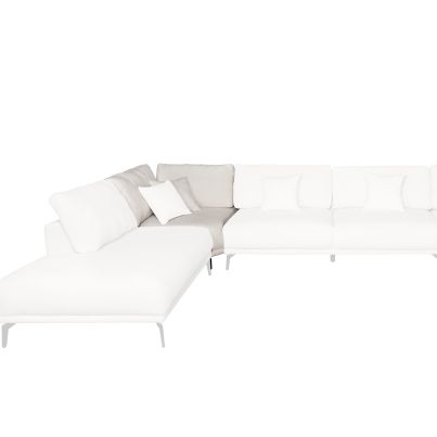 Modular system GRANDE corner element   - white 