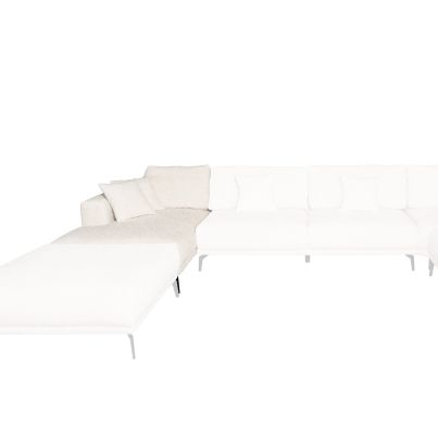 Modular system GRANDE long left bench - boucle