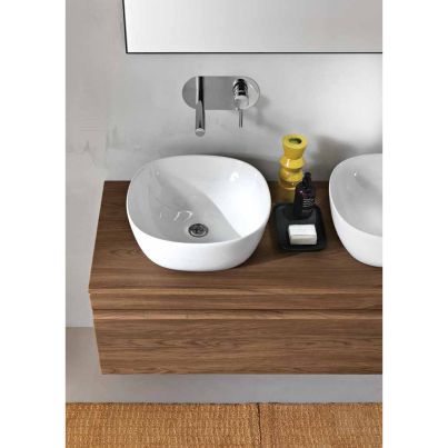 RIO Шкаф за баня 120см с едно чекмедже teak