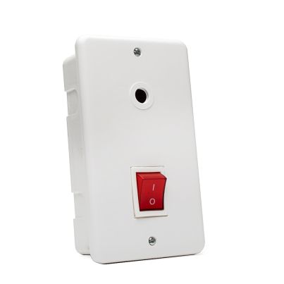 Water Heater Panel NC, 20A, 250V, Flush Mount, White