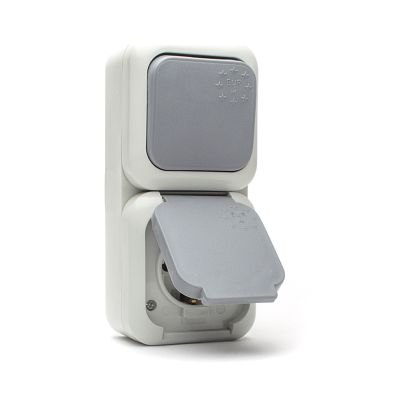 Комбинация Евро - Ключ Еднополюсен,сх.1 и Контакт,16А,250V