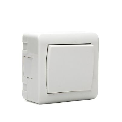 Ключ Девиаторен Мираж НК, сх.6, 10А, 250V, Открит монтаж, Бял