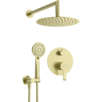 ARNIKA Concealed Shower Set, Matte Gold
