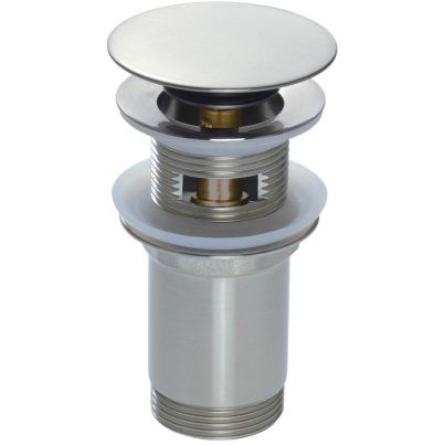 CLICK-CLACK FOR ROUND BASIN WITH BUSHING, MATTE STEEL