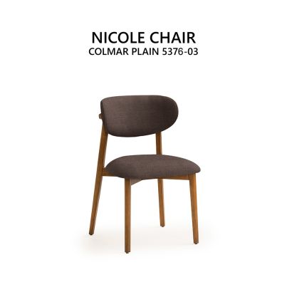 Chair NICOLE brown/COLMAR PLAIN 5376-03