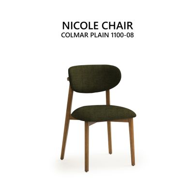 Chair NICOLE green/COLMAR PLAIN 1100-08
