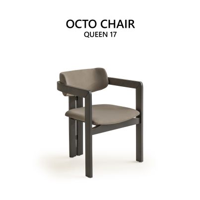 Chair OCTO brown/QUEEN 17  55/90/60cm