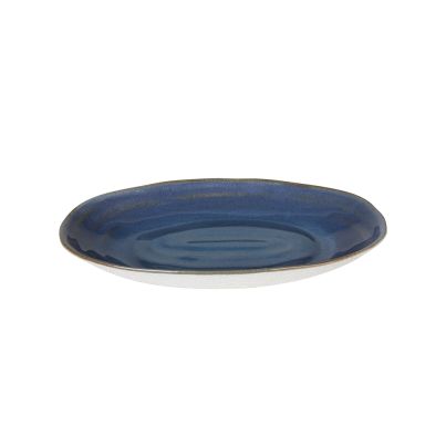 Oval plate ORGANIK 24cm 400ml blue