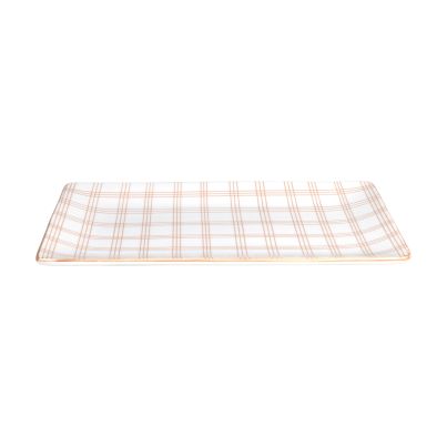 Rectangular large plate cm 28 PORTATA QUADRO MANDORLA