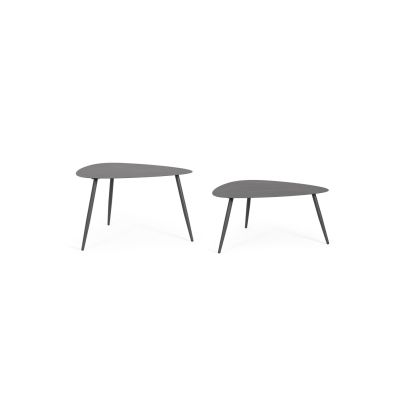 Градински масички Yvonne, антрацит, 2 броя