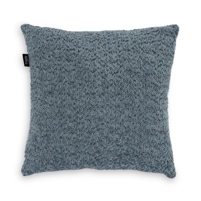 Decorative pillow GRANDE, Blue, Boucle