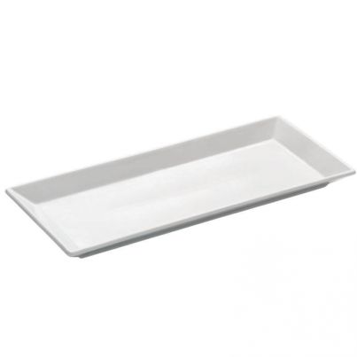 Rectangular plate Tavola 36x17cm. x 3,40 cm. white