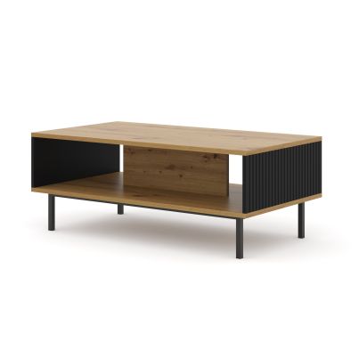 RAVENNA Coffee Table 90x60x45 oak, black frame