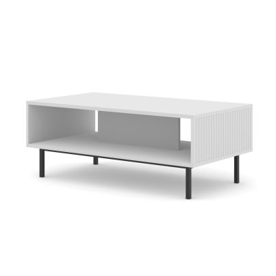 RAVENNA Coffee Table 90x60x45 white, black frame