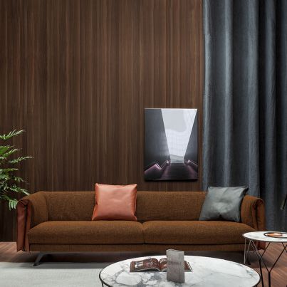 Sofa SADDLE 230x100cm Plain 8D86/Ponza Anilina A05 - SAMPLE