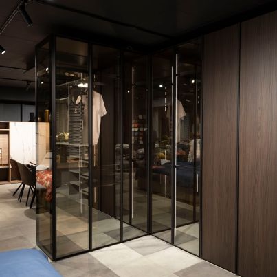 Modular walk-in wardrobe with glass sides SL4259-2