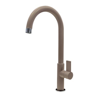 Kitchen mixer tap SLIMFIX brown