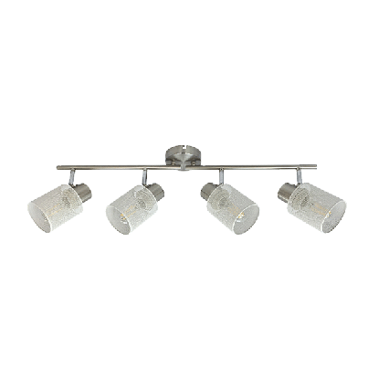 YOLI Ceiling lamp 4xE27 white/satin nickel