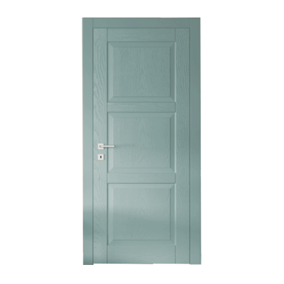 Interior Door with Frame EKASA SOFT 80x210х12 cm, with Hinges, Magnetic Lock, Laguna Blue
