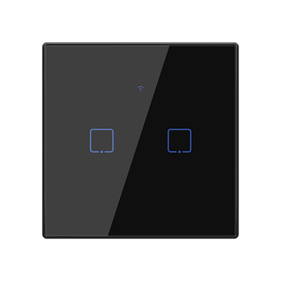 TX2-195019 smart 2gang 1 way switch black