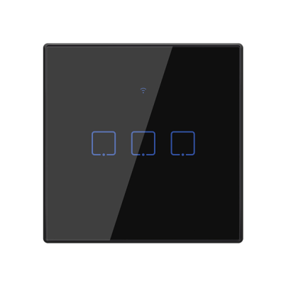 TX2-195024 smart 3gang 1 way switch black