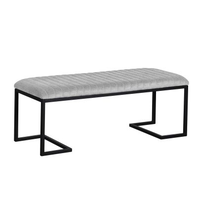 TIGIN Bench Venla 115x42x43 Nordic 01 light grey/black