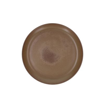 Dinner plate cm 28 TERRACOTTA BROWN BISCUIT