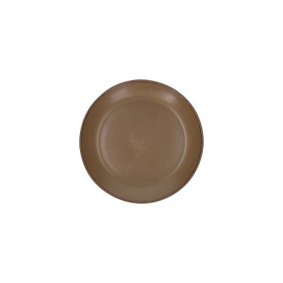 Dessert plate cm 21 TERRACOTTA BROWN BISCUIT